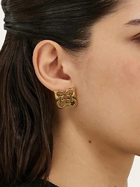 Four Gancini earrings