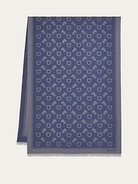 Jacquard stole with feline motif