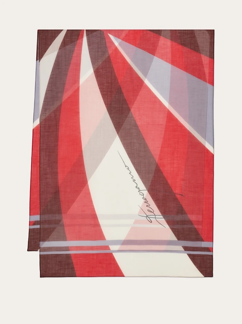 Linen blend stole