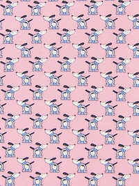 Printed silk tie with dogs and Gancios