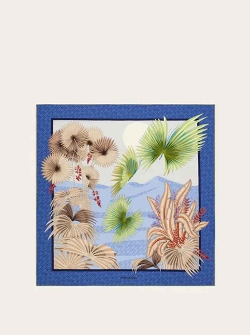 Dure print silk scarf