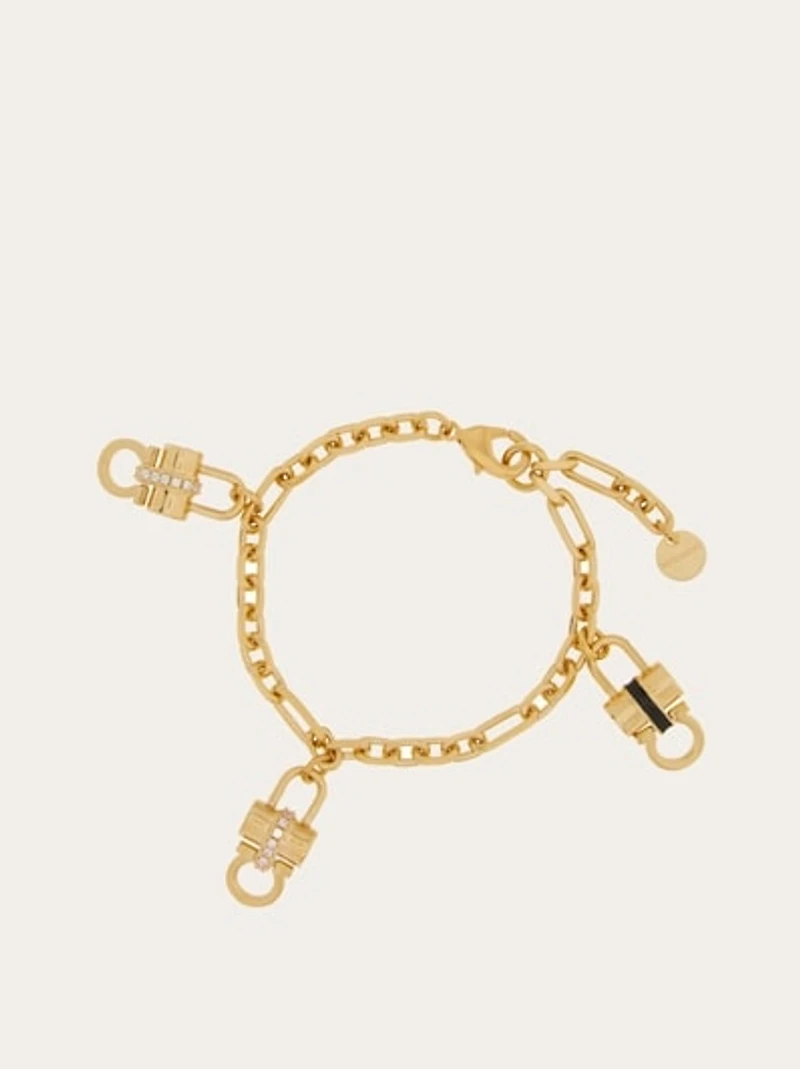 Padlock charm bracelet