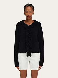 Cardigan with fringe detail