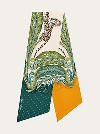 Madras print silk bandeau