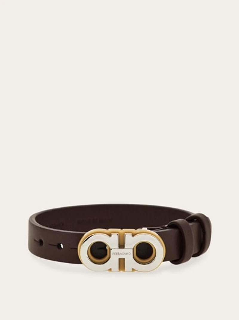 Double Gancini bracelet