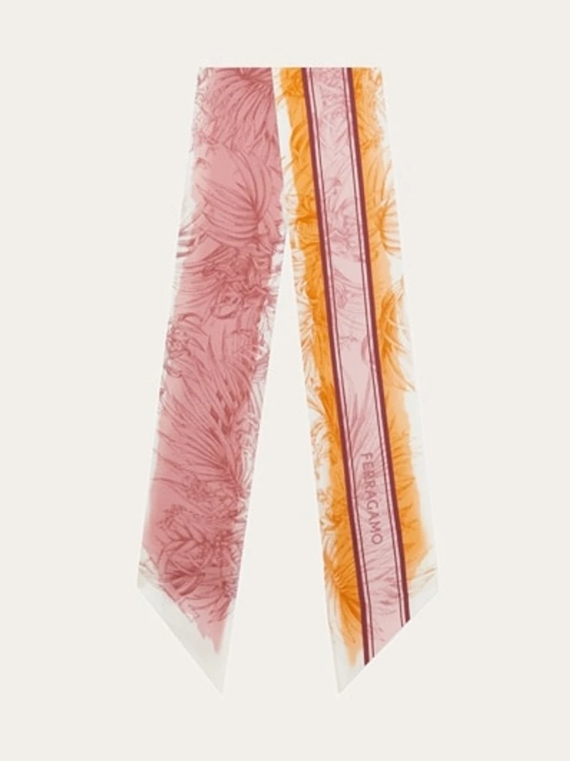 Gravure print silk mini bandeau