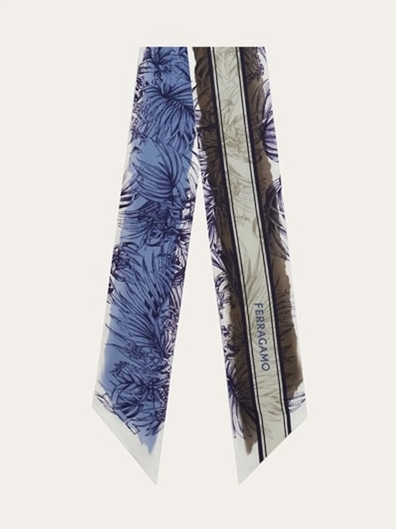 Gravure print silk mini bandeau