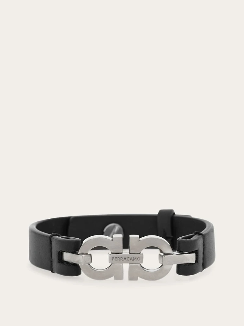 Double Gancini bracelet