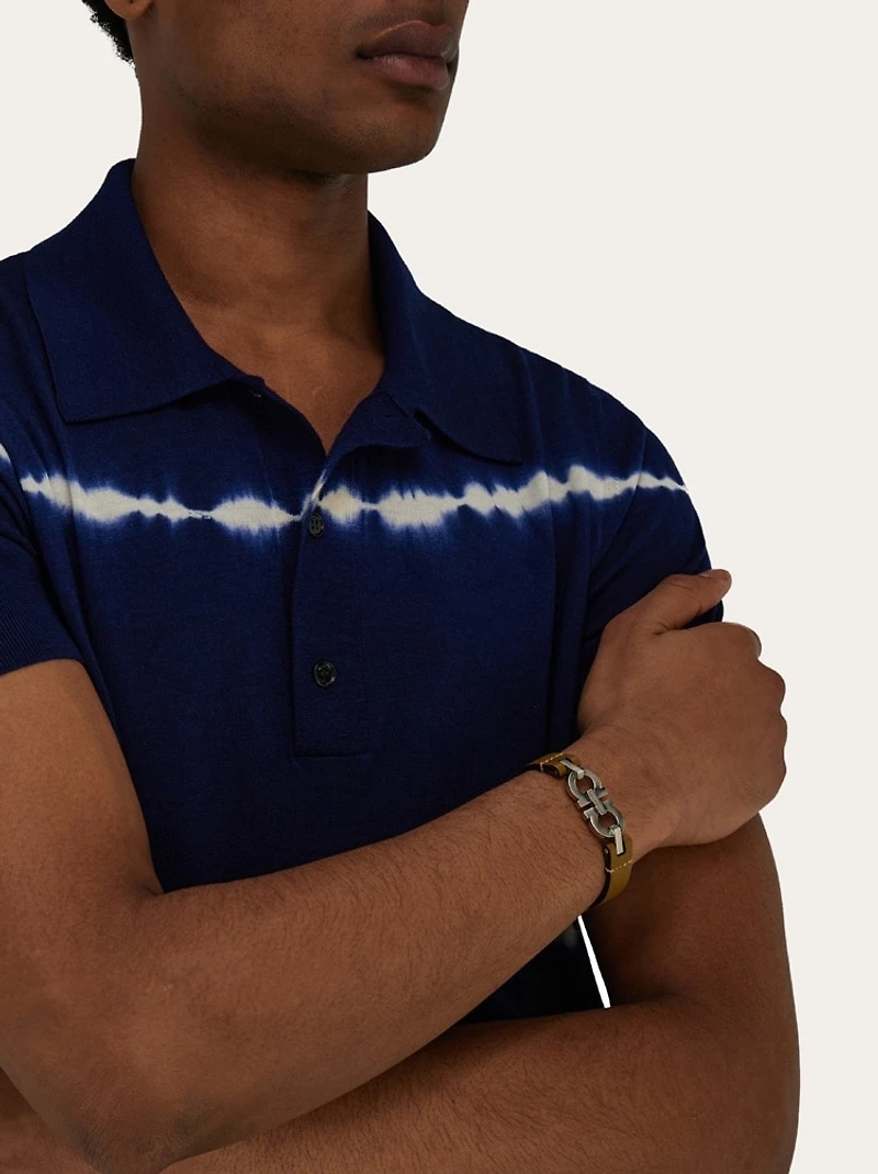 Double Gancini bracelet