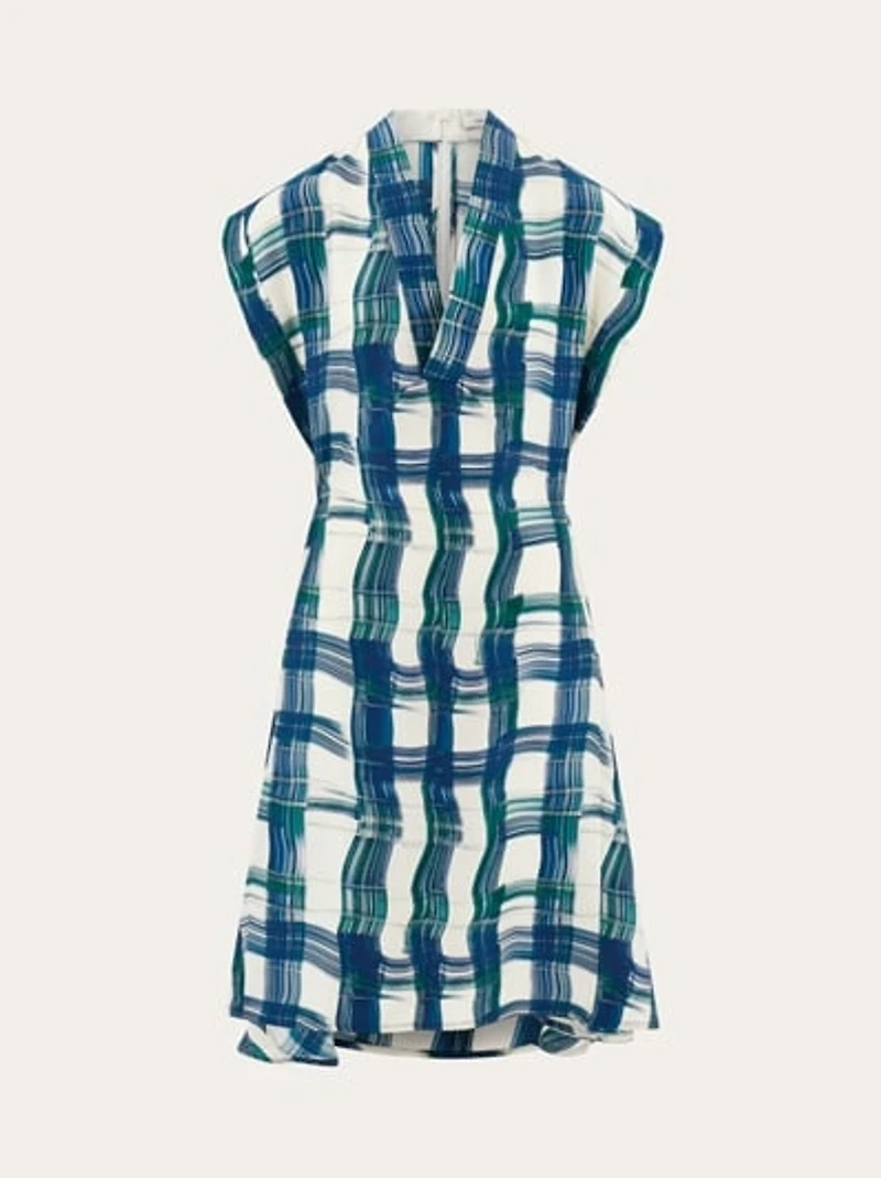 Stylized tartan dress