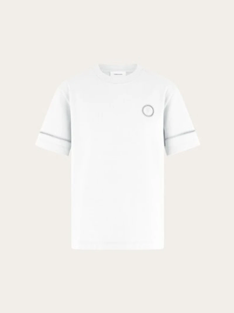 T-shirt with jour stitch detail