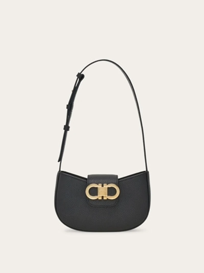 Double Gancini mini bag