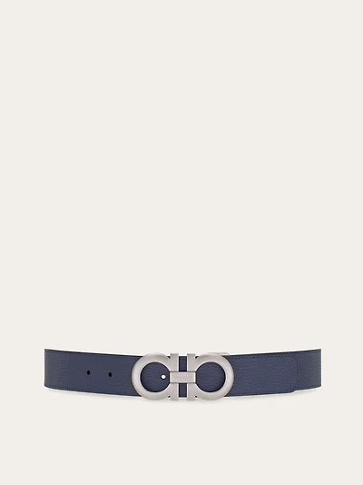 Reversible and adjustable Gancini belt