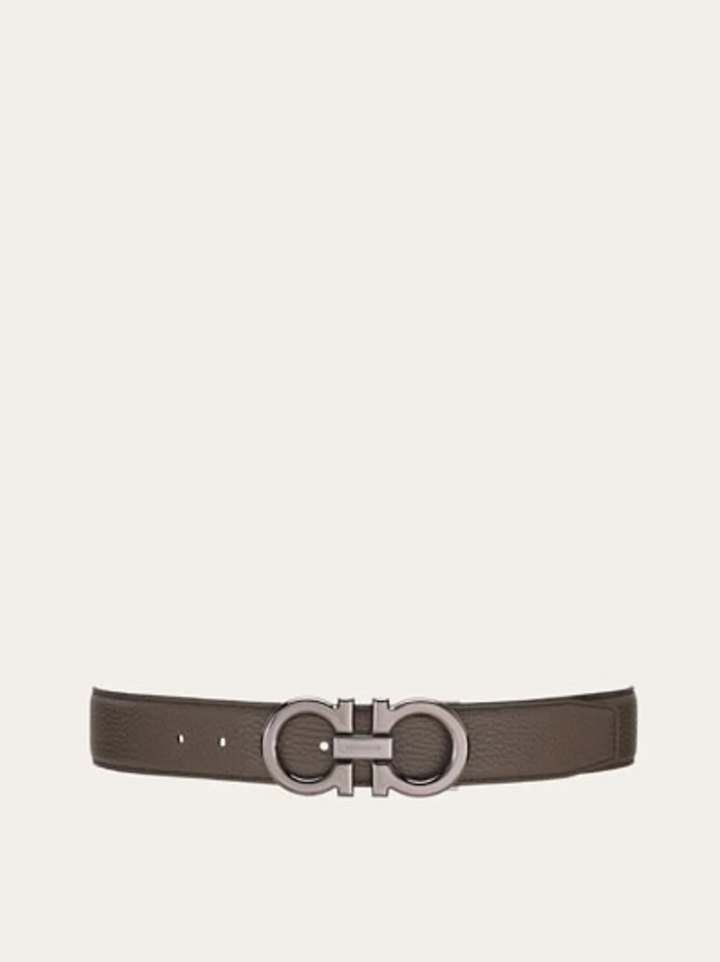 Reversible and adjustable Gancini belt