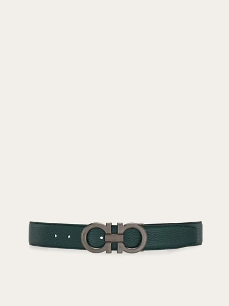 Reversible and adjustable Gancini belt