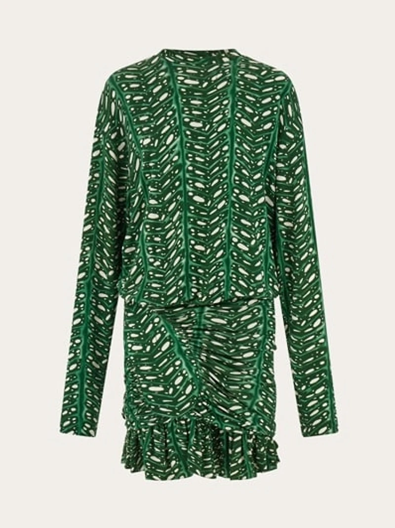 Mini dress with drape detail