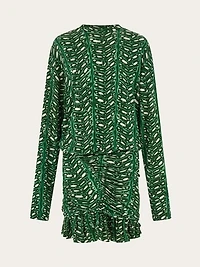 Mini dress with drape detail