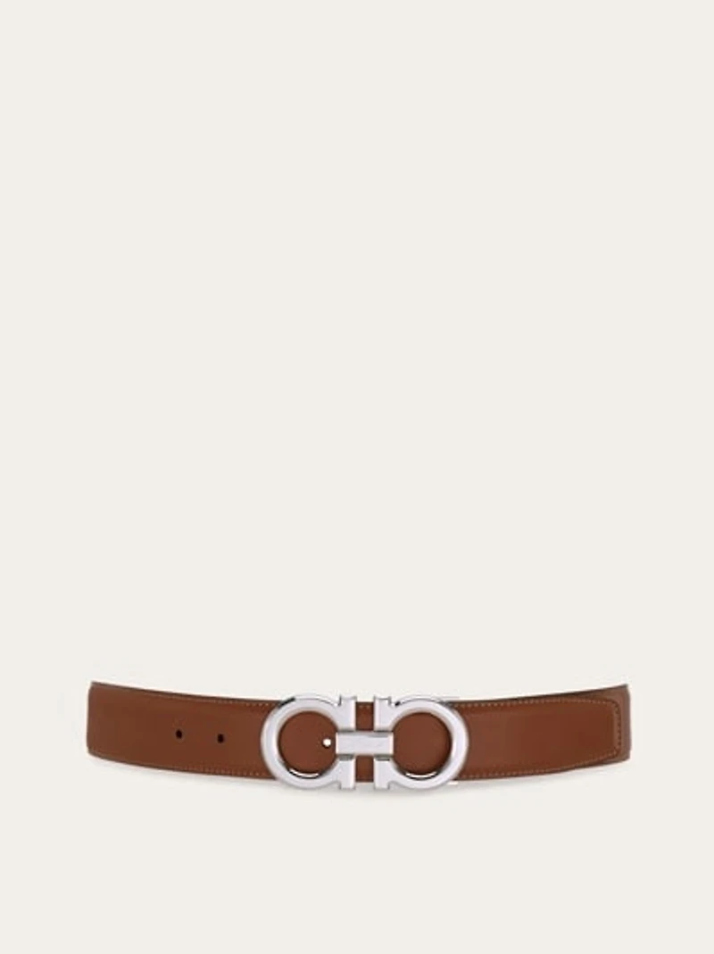 Reversible and adjustable Gancini belt