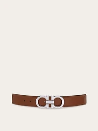 Reversible and adjustable Gancini belt