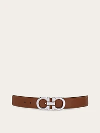 Reversible and adjustable Gancini belt