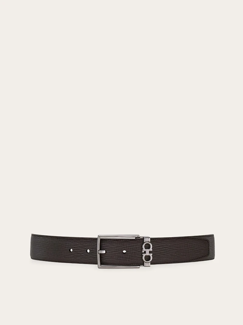 Reversible and adjustable Gancini belt