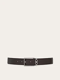 Reversible and adjustable Gancini belt