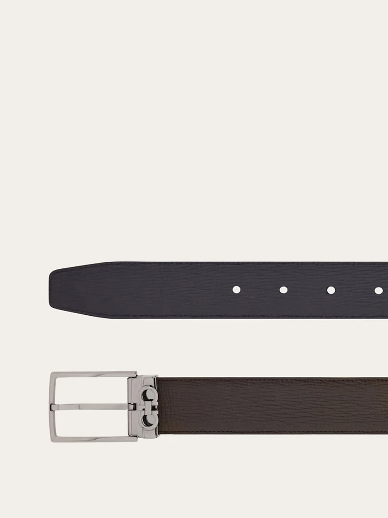 Reversible and adjustable Gancini belt