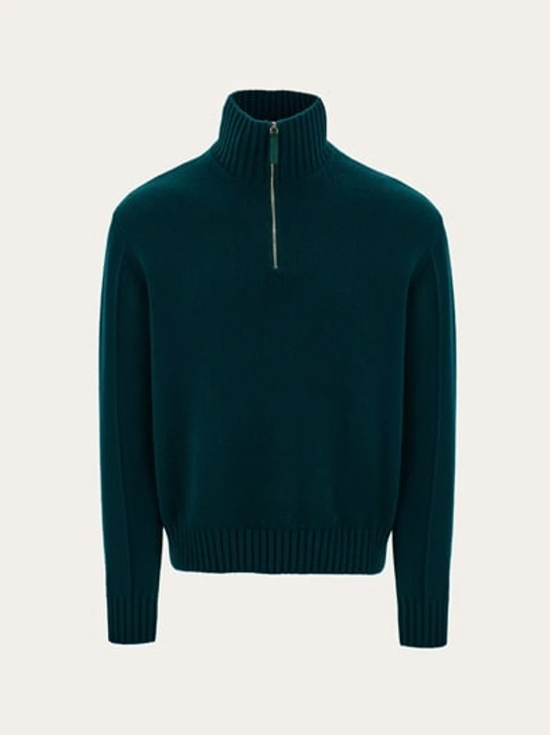 High neck cashmere pullover