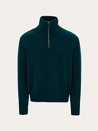 High neck cashmere pullover