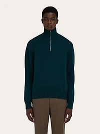 High neck cashmere pullover