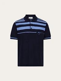 Striped polo shirt