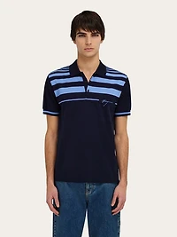 Striped polo shirt