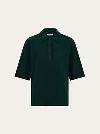 Knitted polo shirt