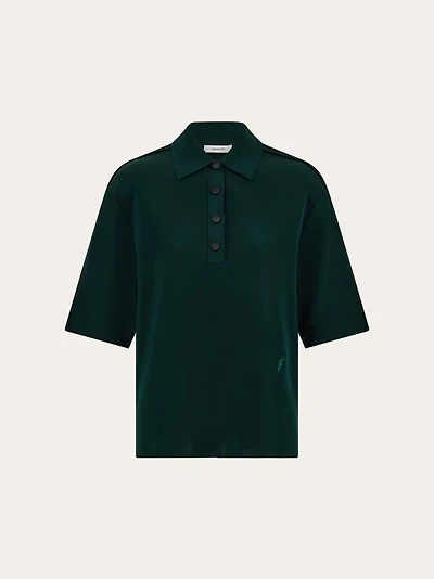 Knitted polo shirt