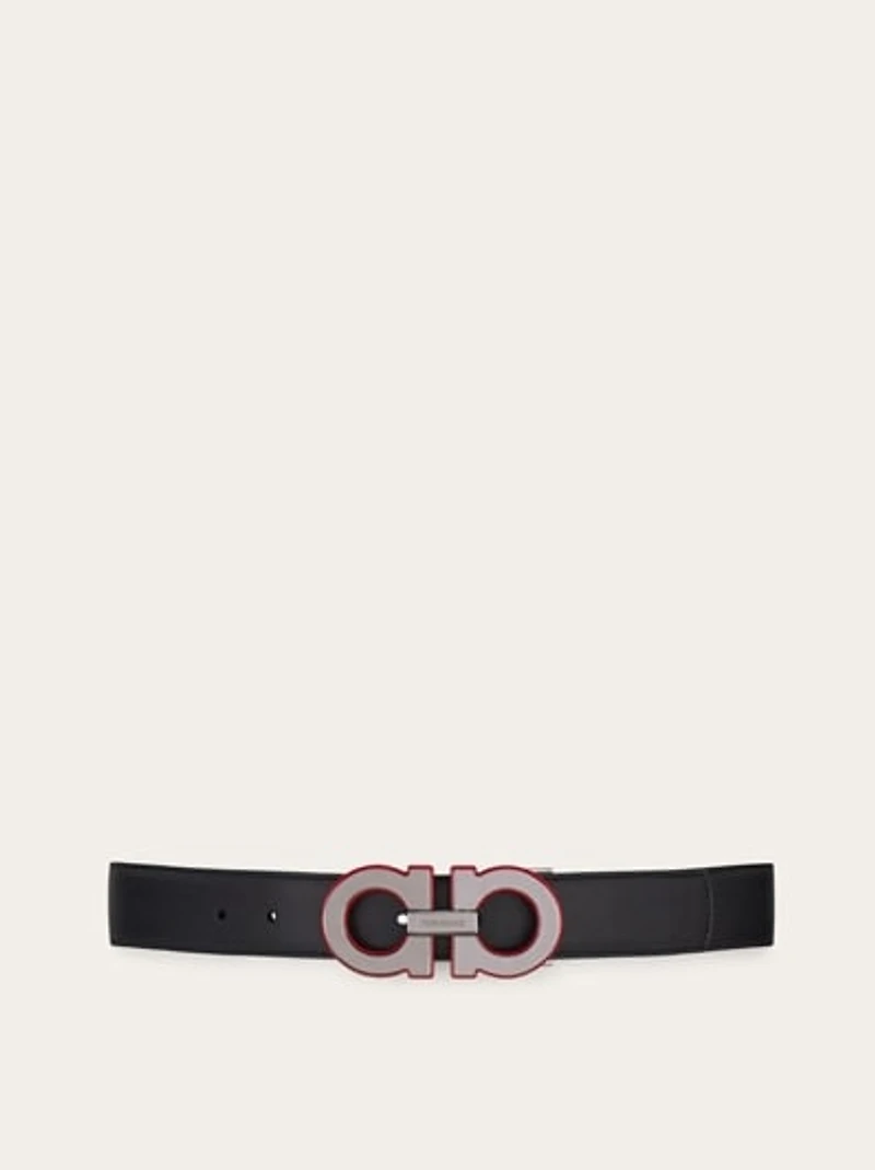 Reversible and adjustable Gancini belt