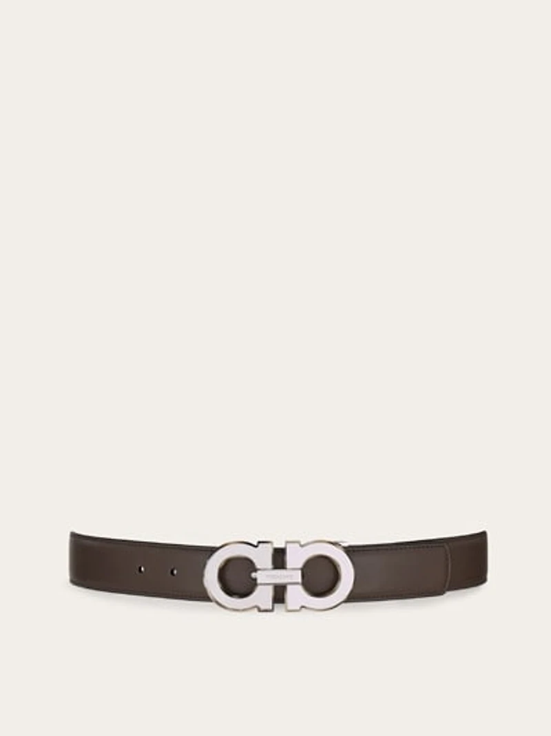Reversible and adjustable Gancini belt
