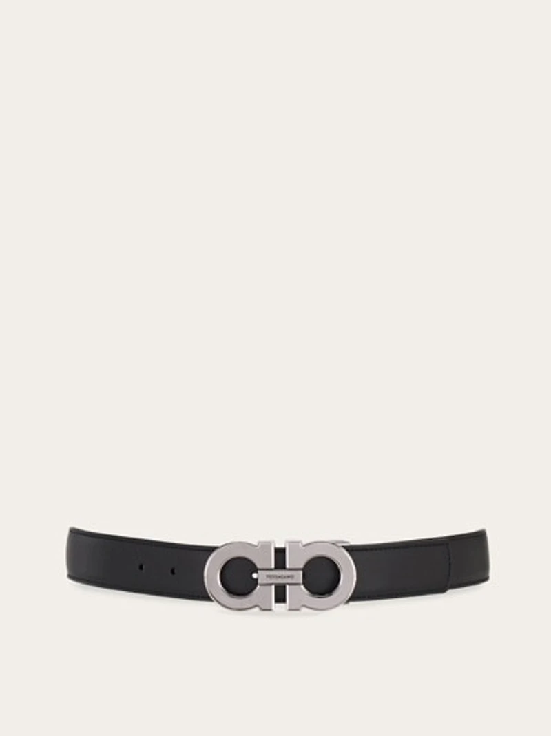 Reversible and adjustable Gancini belt