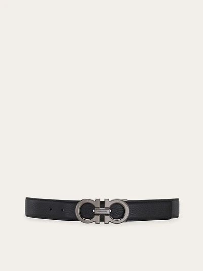Reversible and adjustable Gancini belt