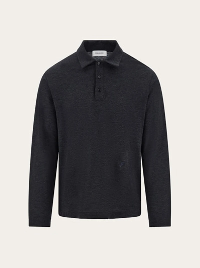 Long sleeve polo shirt