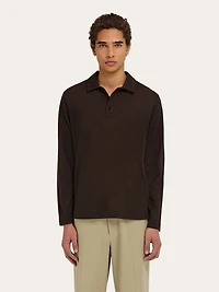 Long sleeve polo shirt