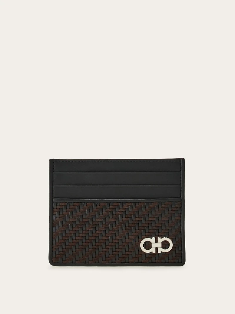 Woven credit card holder