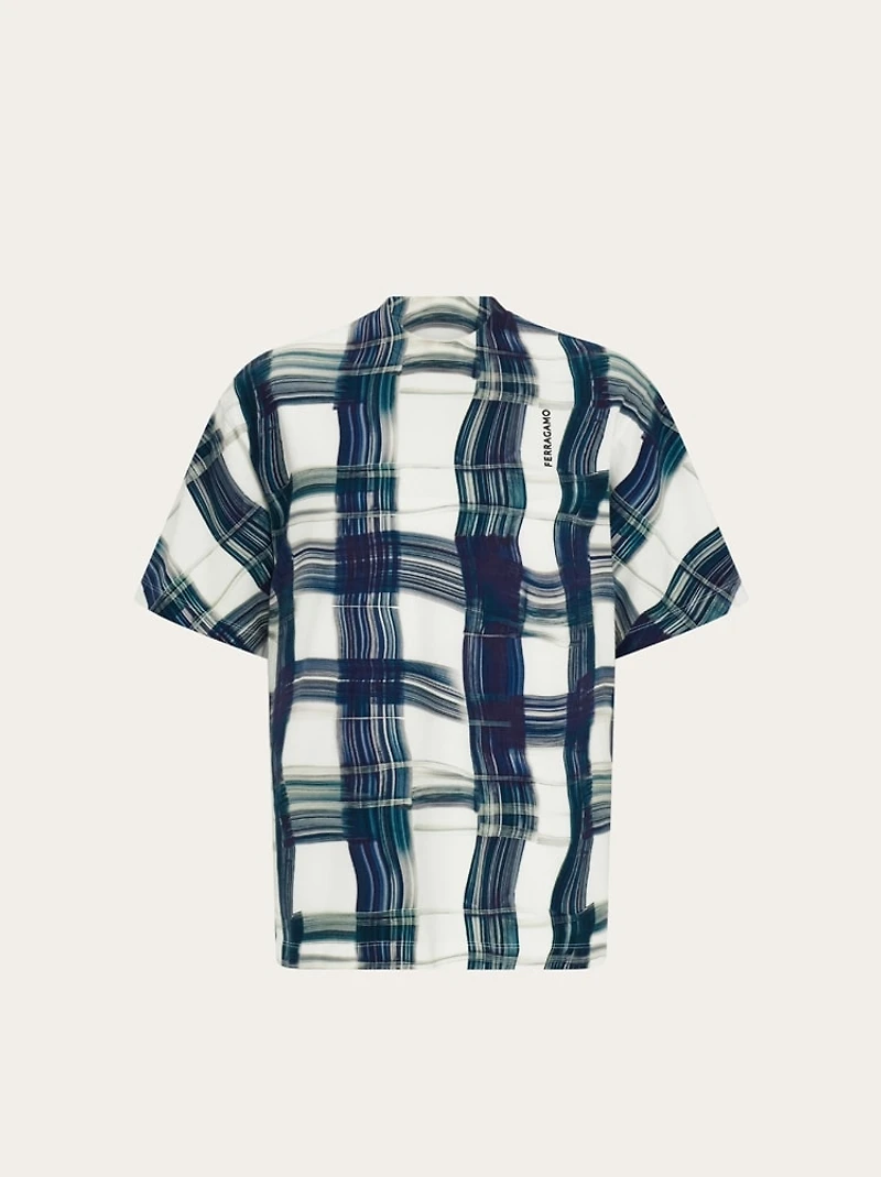 Tartan print T-shirt