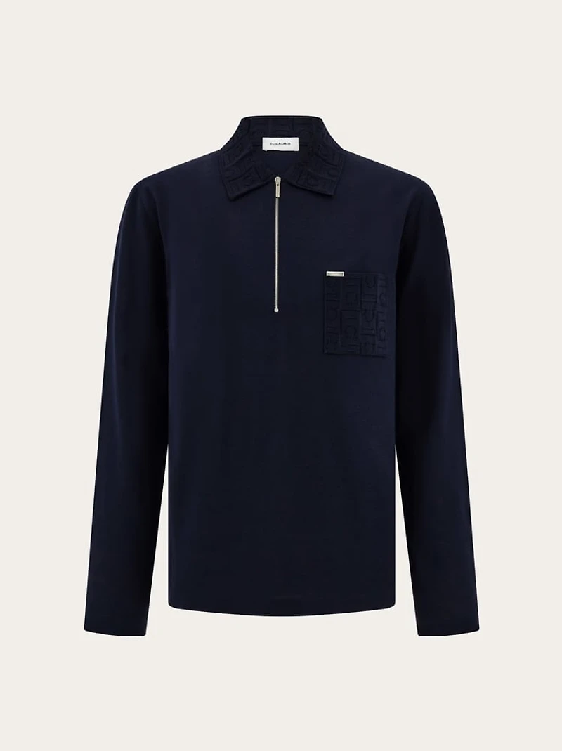 Long sleeved polo shirt