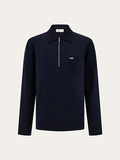 Long sleeved polo shirt