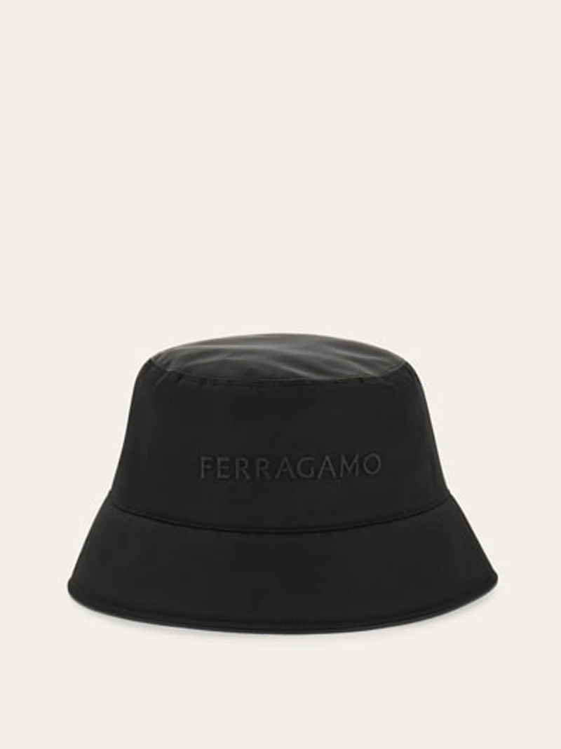 Bucket hat with embroidered logo