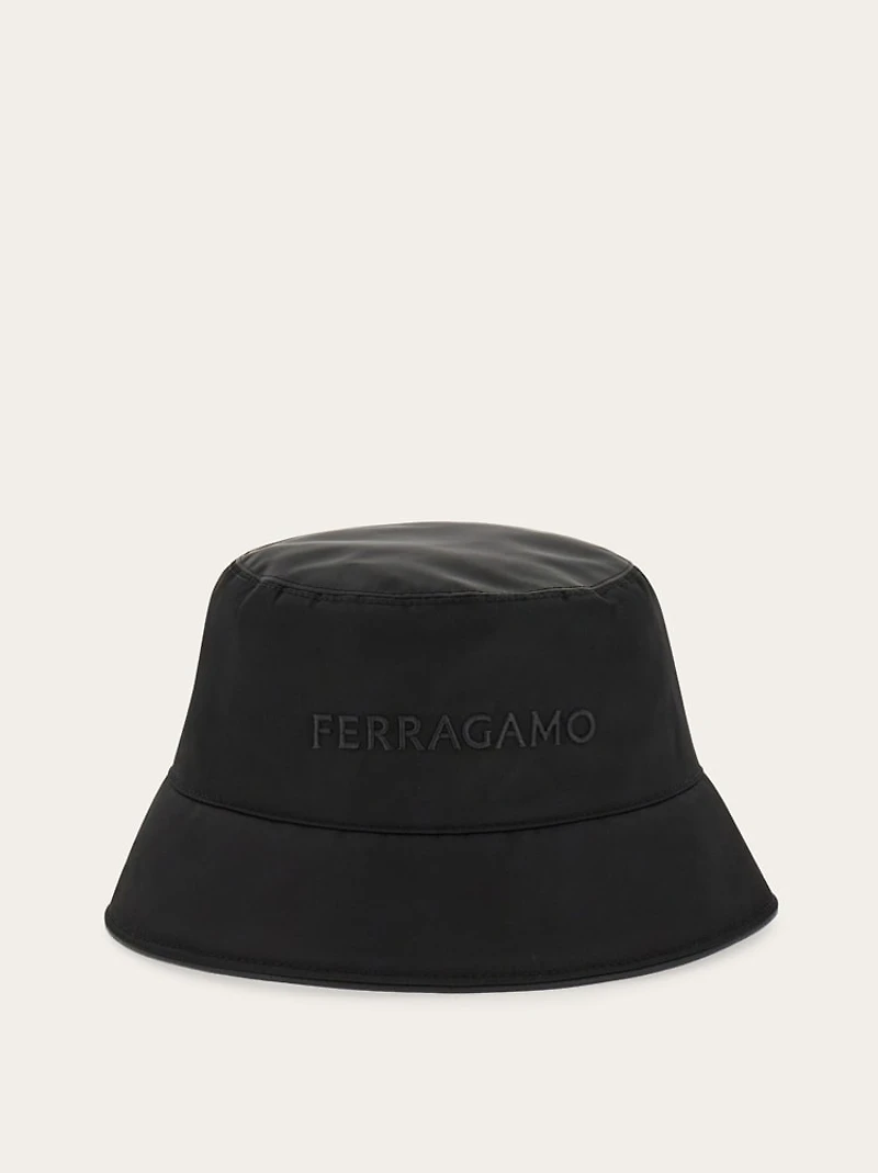 Bucket hat with embroidered logo