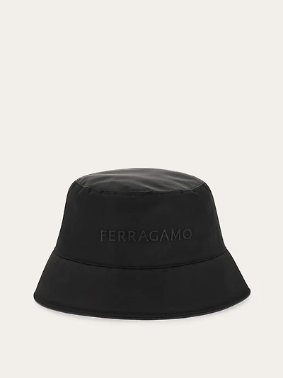 Bucket hat with embroidered logo