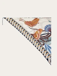 Giada print triangle foulard