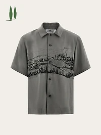 Tuscany print silk shirt