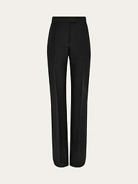 Wool faille trouser
